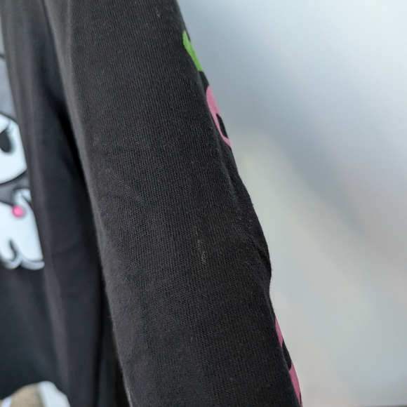 Sanrio Kuromi Character Graphic Crewneck Sweatshirt Sz L Cotton Blend - Picture 3 of 12